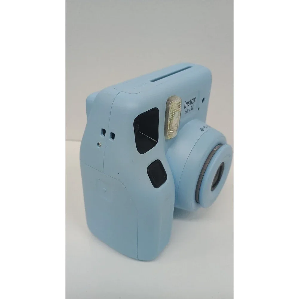 FujiFilm INSTAX Mini SE Instant Camera Light Blue Tested & Works Pre-owned - Picture 3 of 6